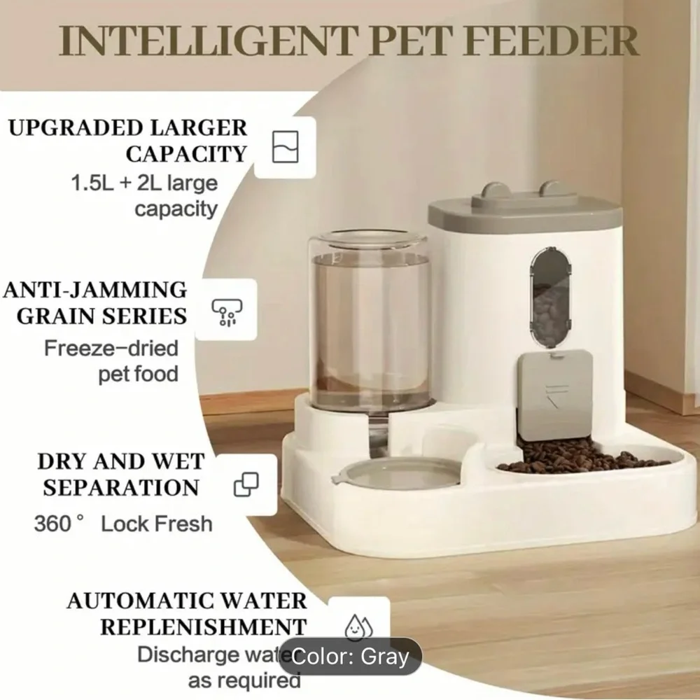 Automatic Pet Feeder with Water Dispenser